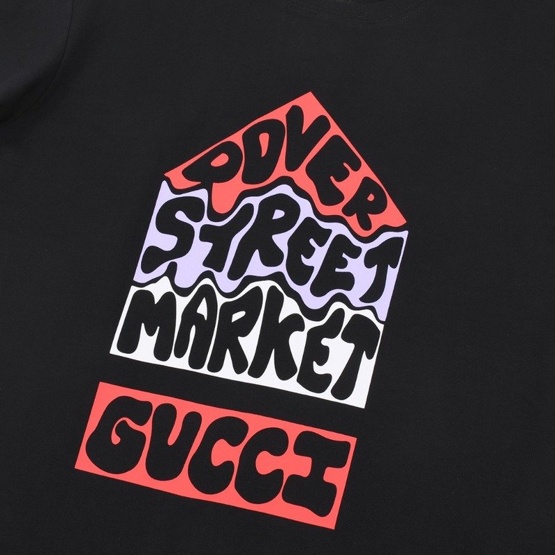 Футболка Gucci With An Inscription In The Form Of House "Black" фото № 8