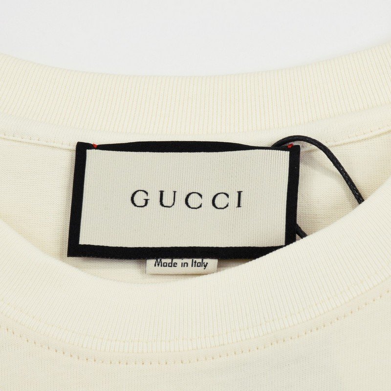 Футболка Gucci Unusual Text Logo "Cream" фото № 5