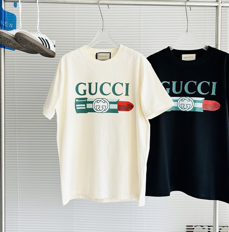 Футболка Gucci Lipstick "Cream" фото № 3