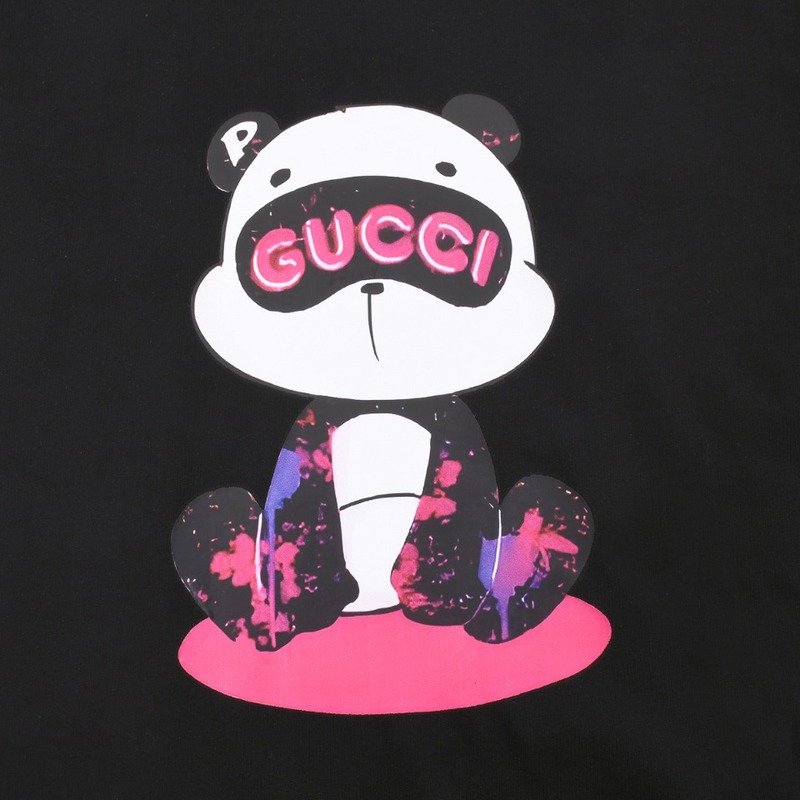Футболка Gucci Panda In Blindfold "Black" фото № 6