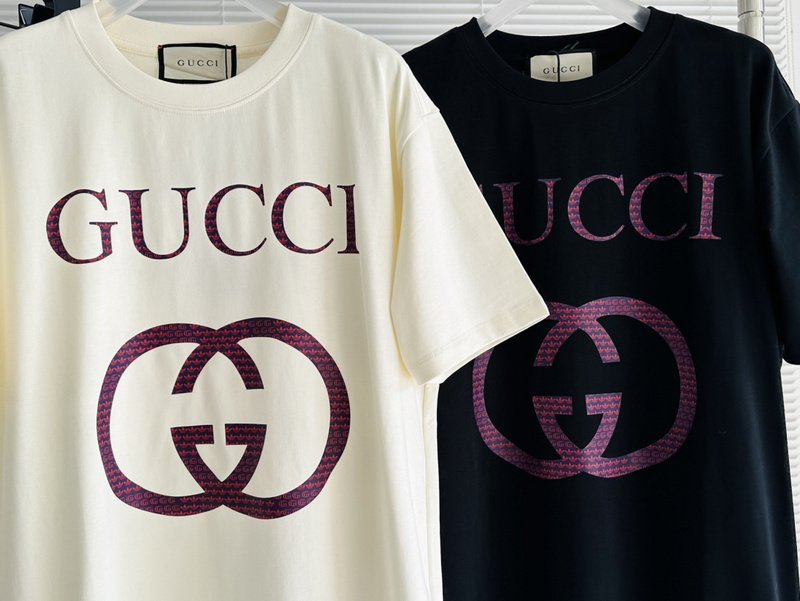 Футболка Gucci With Large Purple Brand Logo "Black" фото № 5