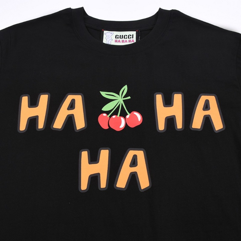 Футболка Gucci With Cherry "Black" фото № 3