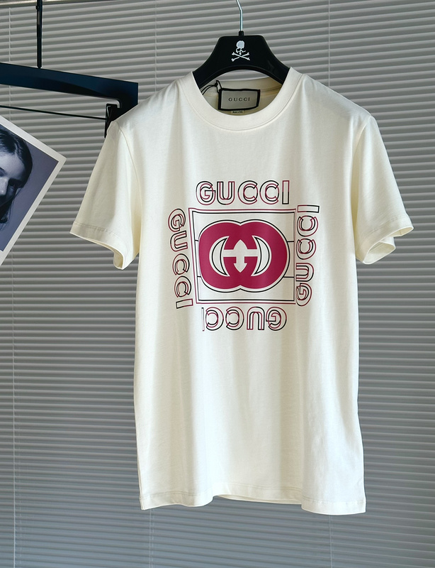 Футболка Gucci Logo In Square "White" фото № 3