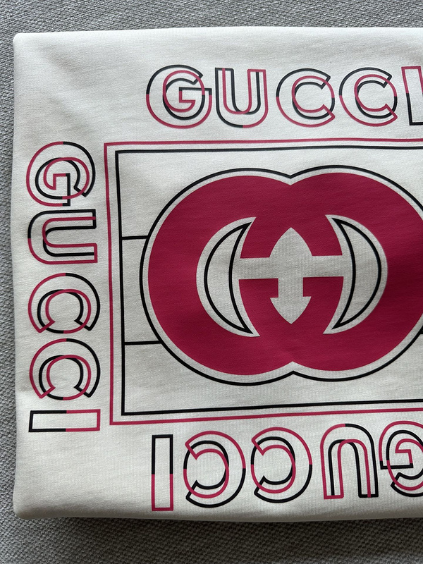 Футболка Gucci Logo In Square "White" фото № 5