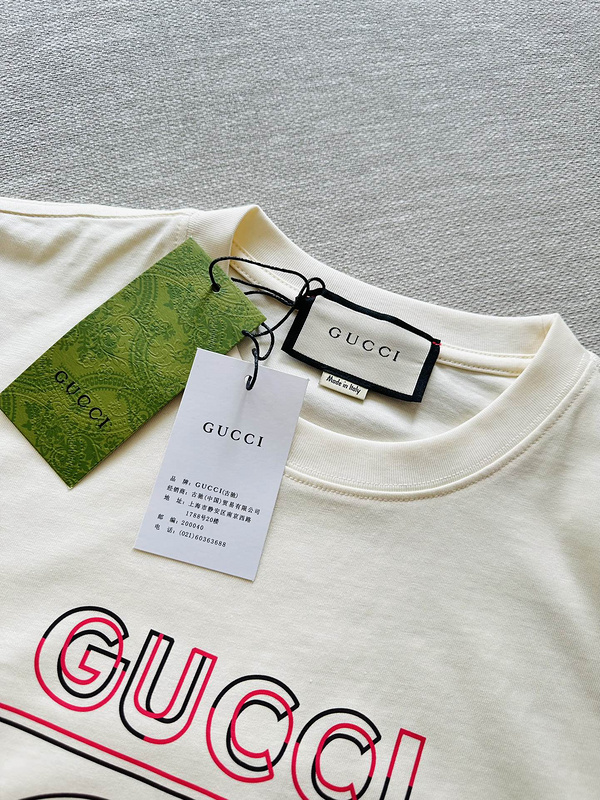 Футболка Gucci Logo In Square "White" фото № 8