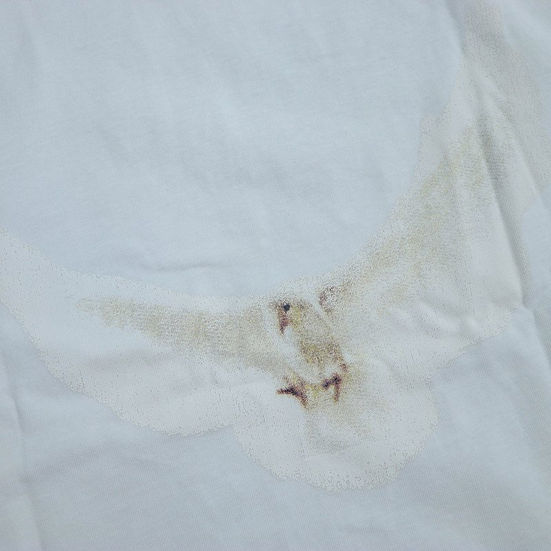 Футболка Jil Sander Front Inscription And Back Bird Print "White" фото № 5