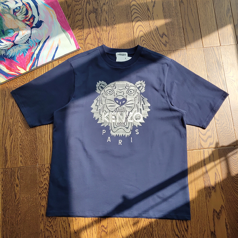 Футболка Kenzo Large Print "Blue" фото № 3