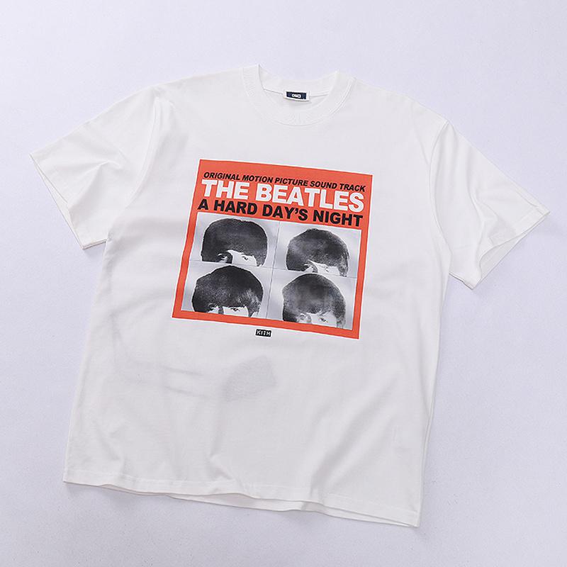 Футболка Kith The Beatles A Hard Day's Night "White" фото № 2