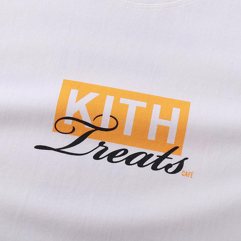 Футболка Kith Logo Treats Orange "White" фото № 4