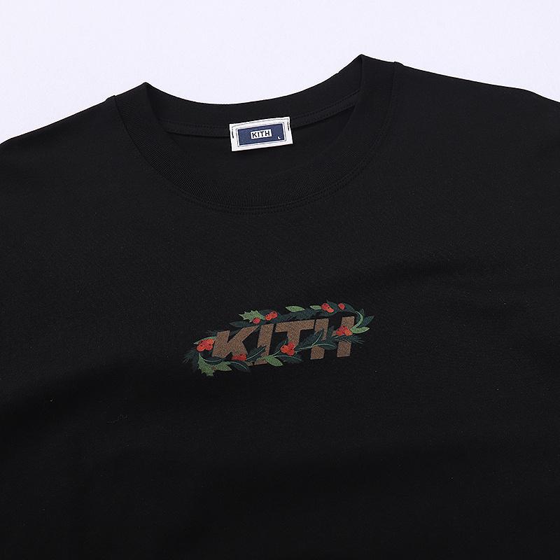 Футболка Kith Leaf "Black" фото № 3