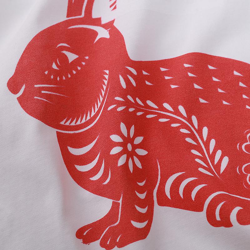 Футболка Kith Rabbit Year "White" фото № 4
