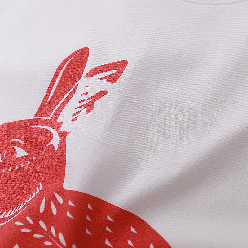 Футболка Kith Rabbit Year "White" фото № 5
