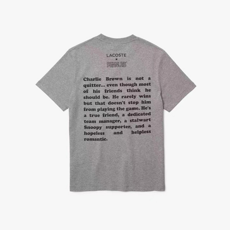 Футболка Lacoste Print of Children and Animals "Gray" фото № 3