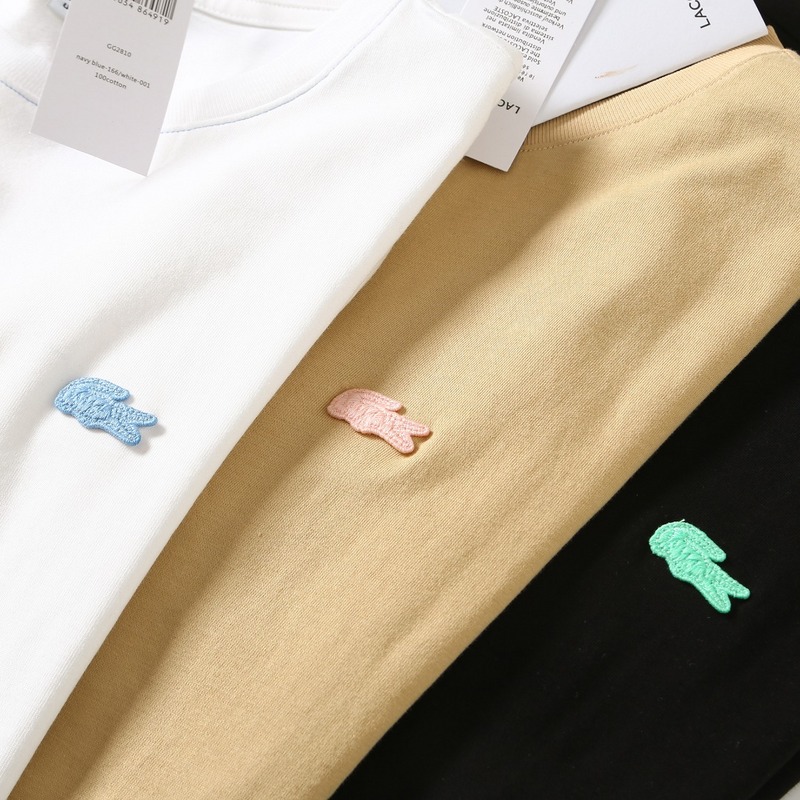 Футболка Lacoste With Crocodile "Black" фото № 4