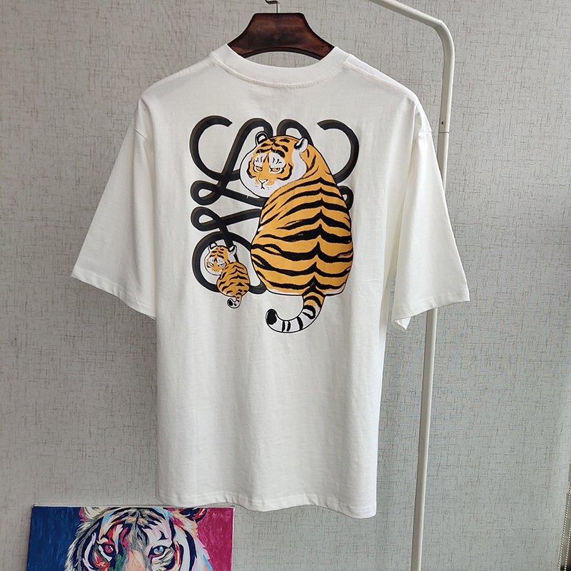 Футболка Loewe Big And Little Tiger "White" фото № 2