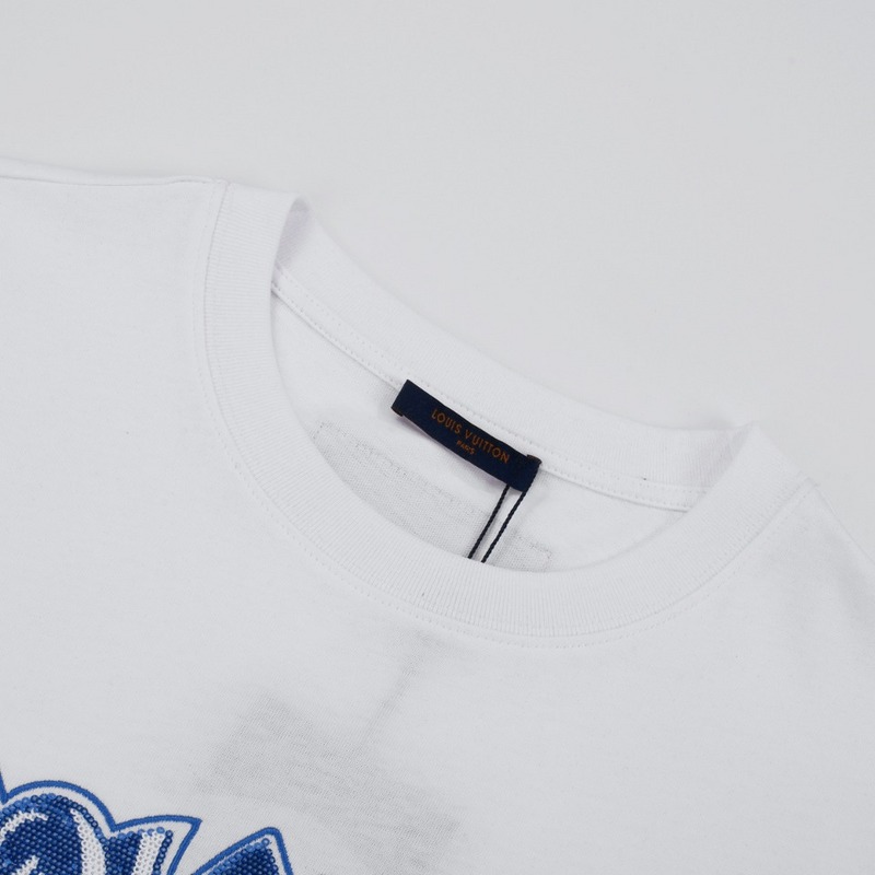 Футболка Louis Vuitton Logo Made Of Sequins "White" фото № 4