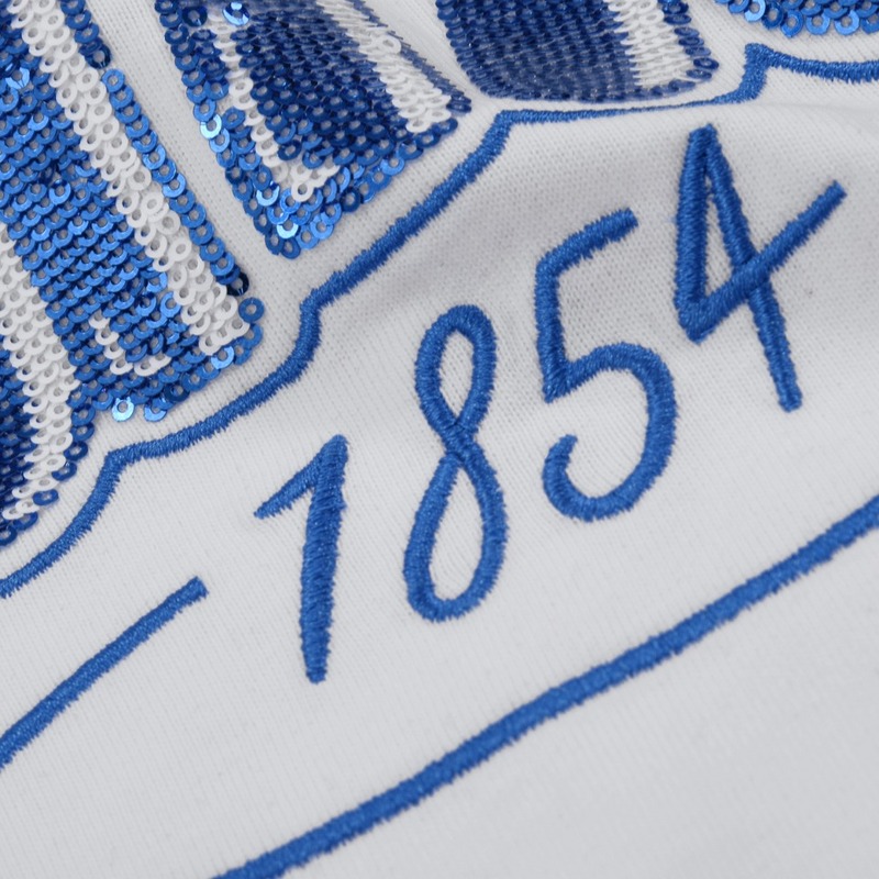 Футболка Louis Vuitton Logo Made Of Sequins "White" фото № 6