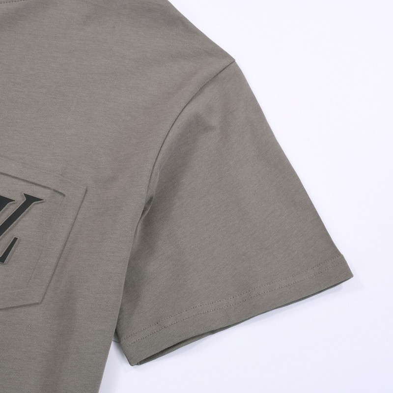 Футболка Louis Vuitton With Logo On The Pocket "Gray" фото № 5