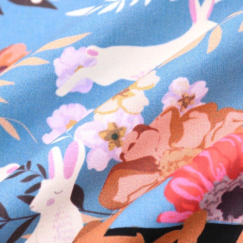 Футболка Louis Vuitton Painting - Flowers And Hares "White" фото № 4