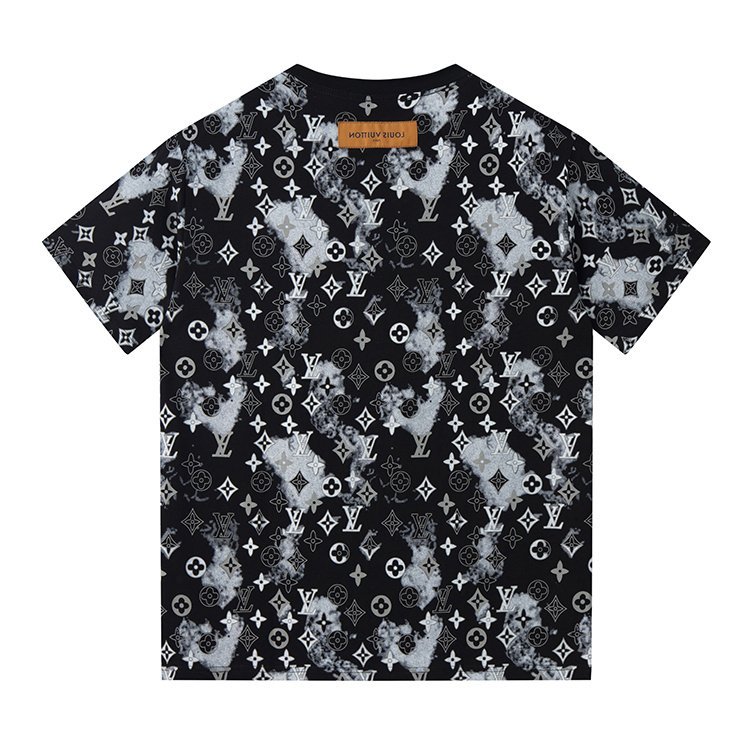 Футболка Louis Vuitton With Spots And Brand Logo "Black/Gray" фото № 2
