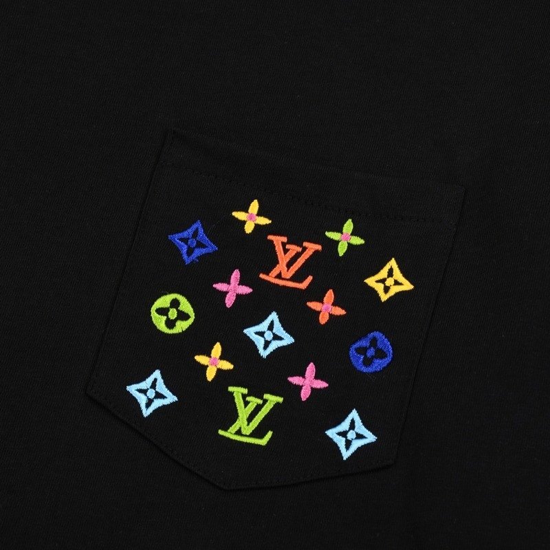 Футболка Louis Vuitton Patterned Pocket "Black" фото № 4