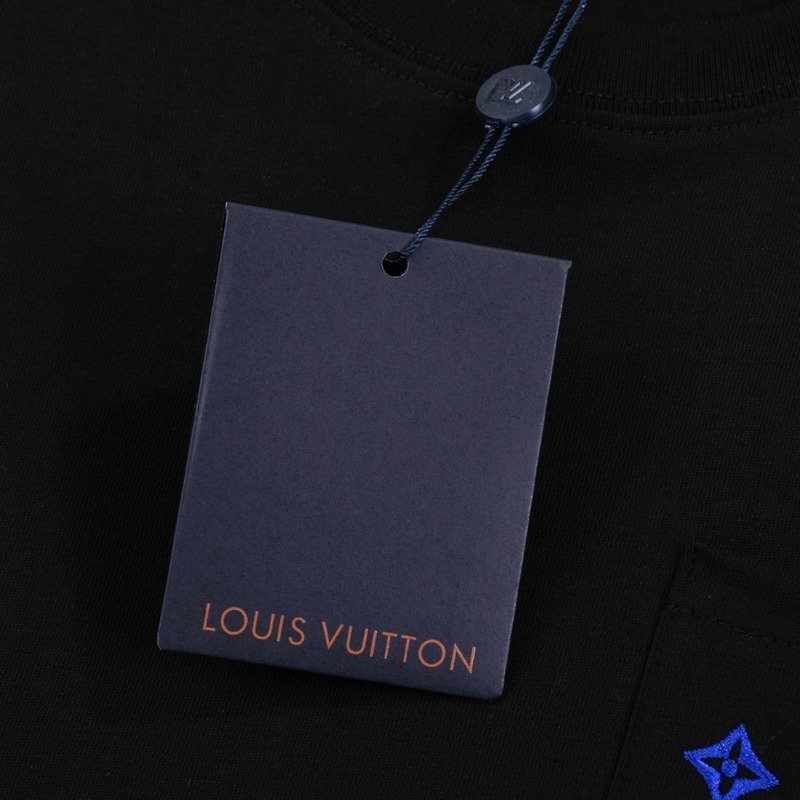 Футболка Louis Vuitton Patterned Pocket "Black" фото № 5