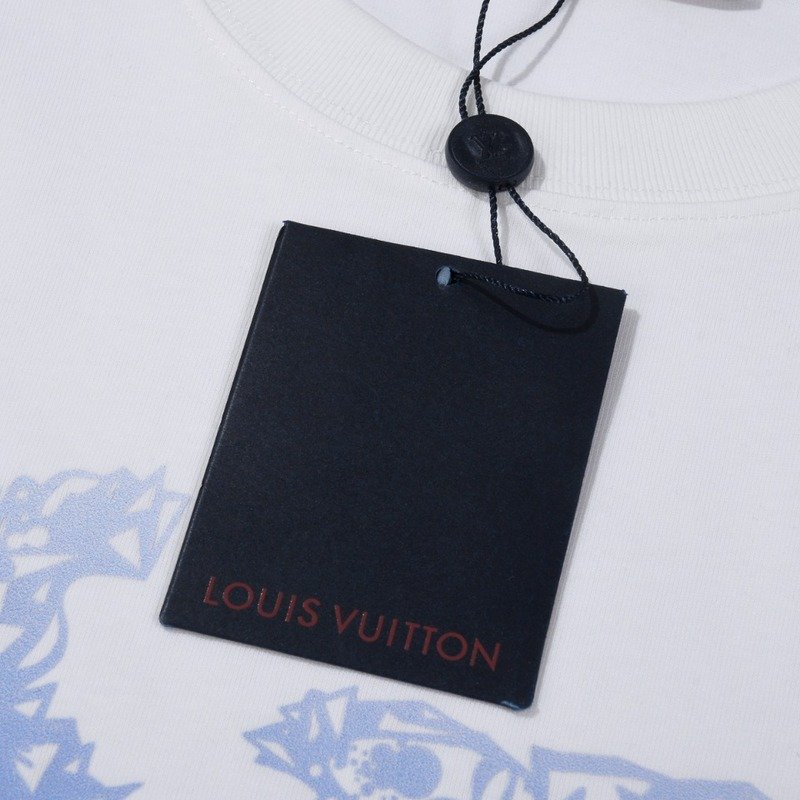 Футболка Louis Vuitton With Shades Of Blue "White" фото № 4