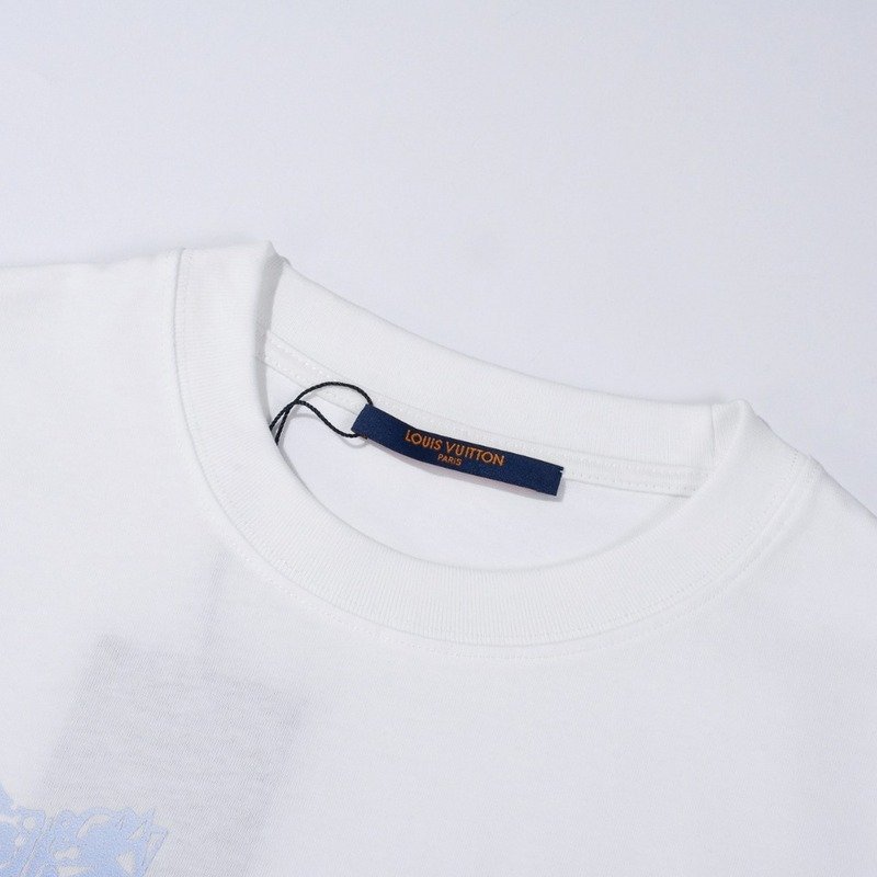 Футболка Louis Vuitton With Shades Of Blue "White" фото № 6