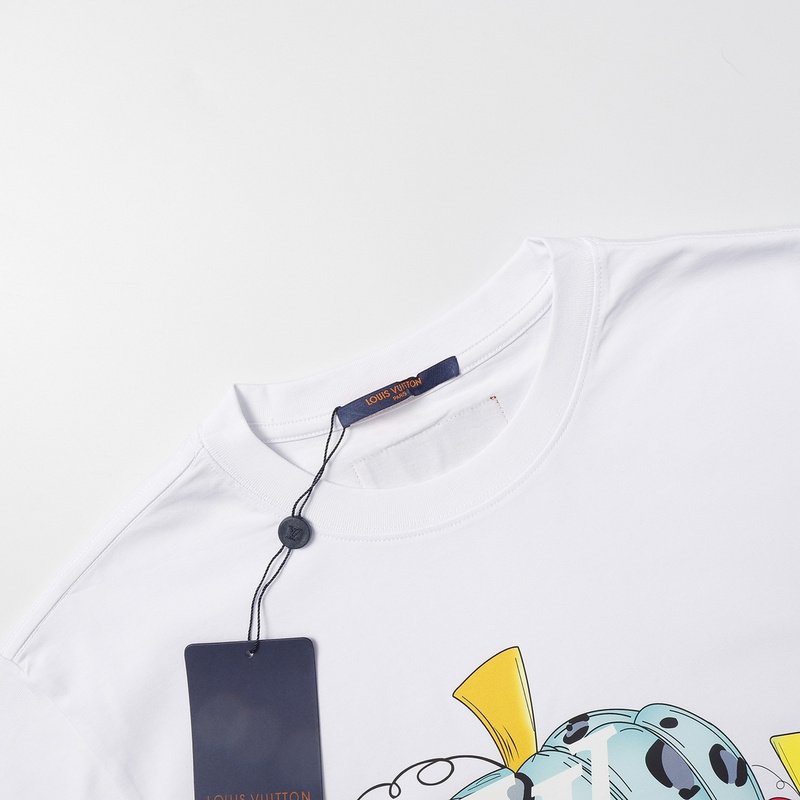 Футболка Louis Vuitton With Colored Pumpkin Print "White" фото № 6