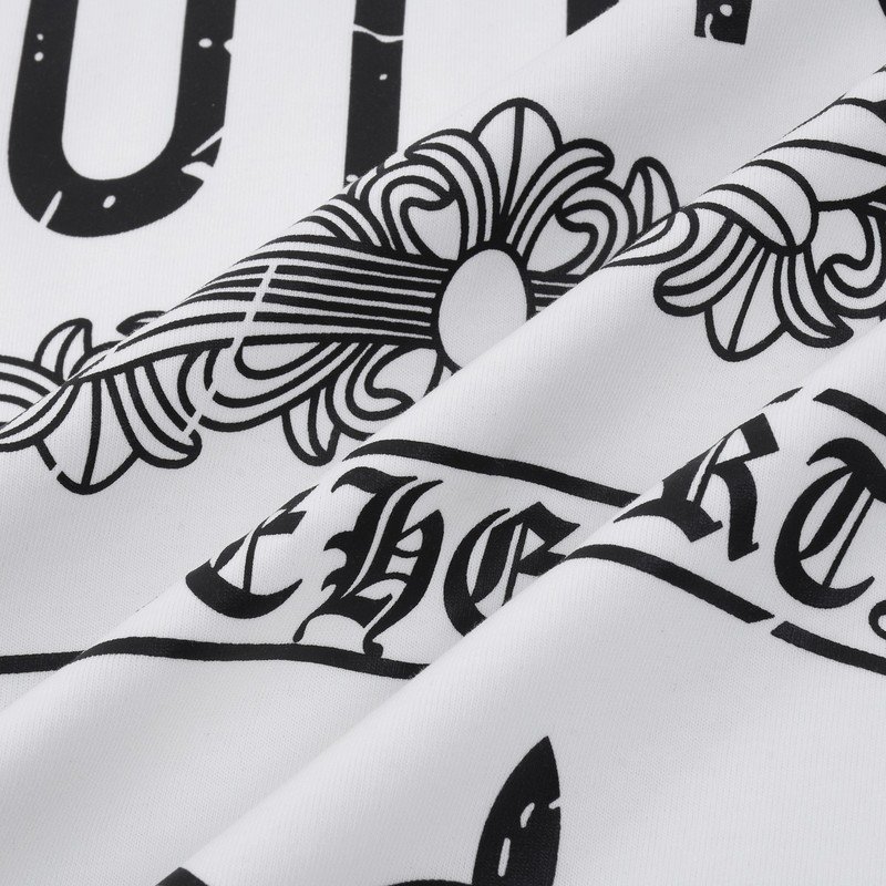 Футболка Louis Vuitton X Chrome Hearts With An Inscription And Logo "White" фото № 2