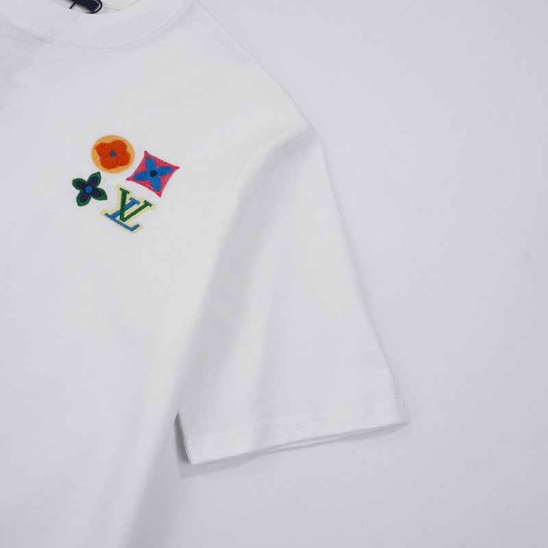 Футболка Louis Vuitton With Four Emblems "White" фото № 5