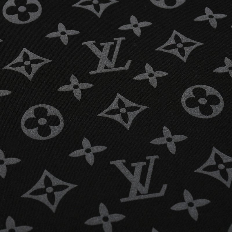 Футболка Louis Vuitton Print With Brand Logos "Black" фото № 3
