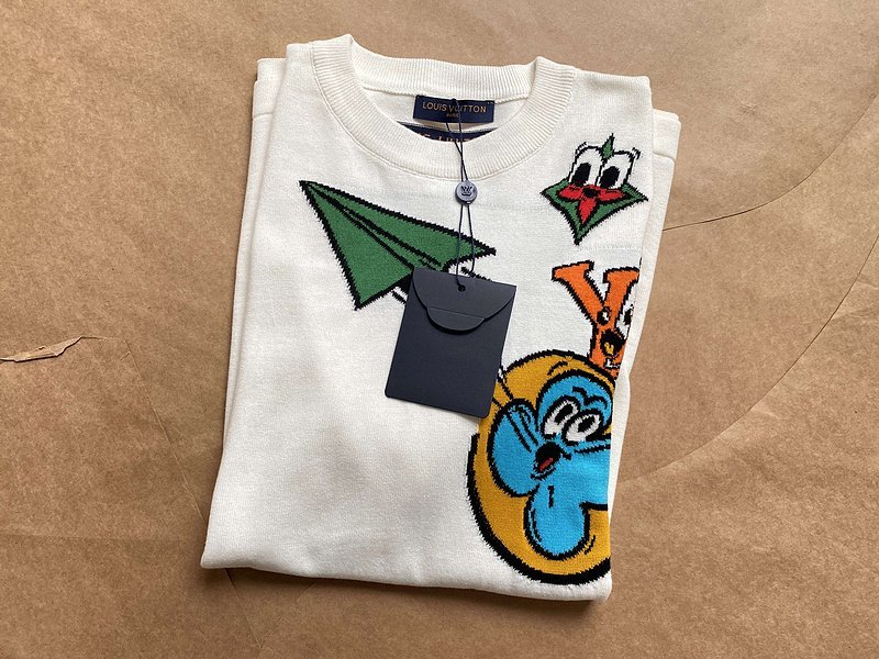 Футболка Louis Vuitton Green Paper Airplane "White" фото № 4