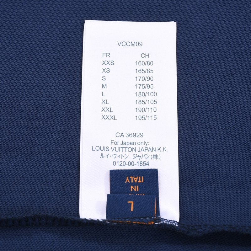 Футболка Louis Vuitton Rain Of Logos "Blue" фото № 2