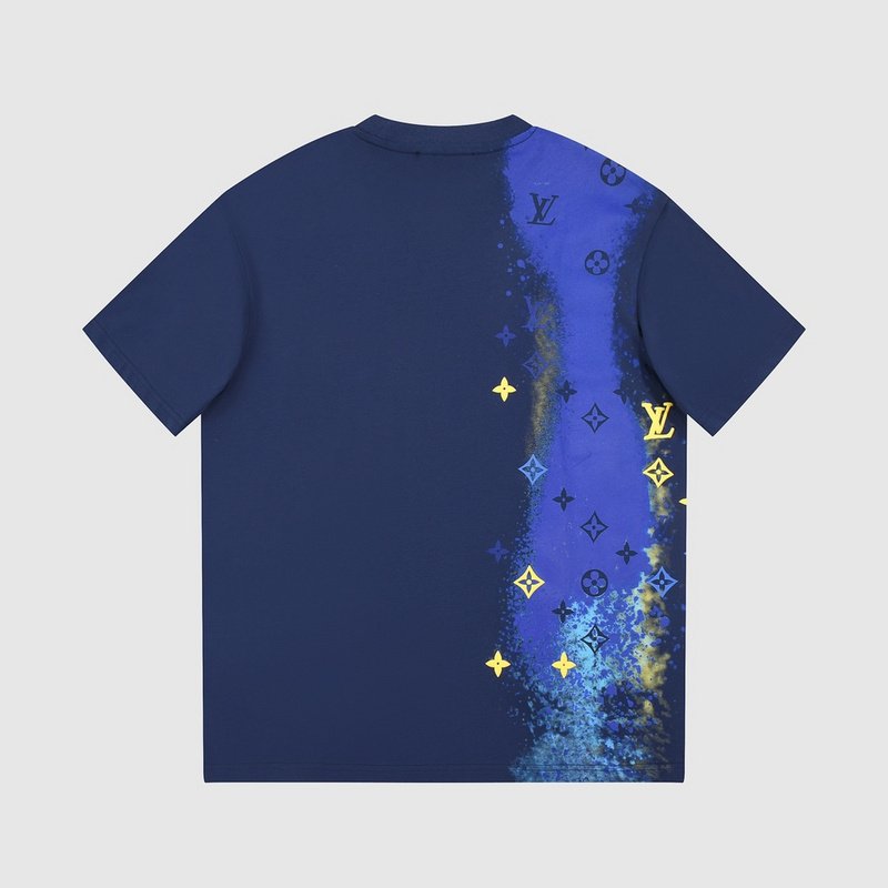 Футболка Louis Vuitton Rain Of Logos "Blue" фото № 4