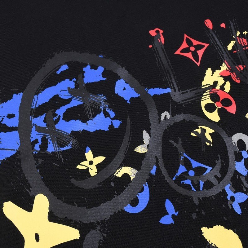 Футболка Louis Vuitton Smiles And Stars "Black" фото № 4