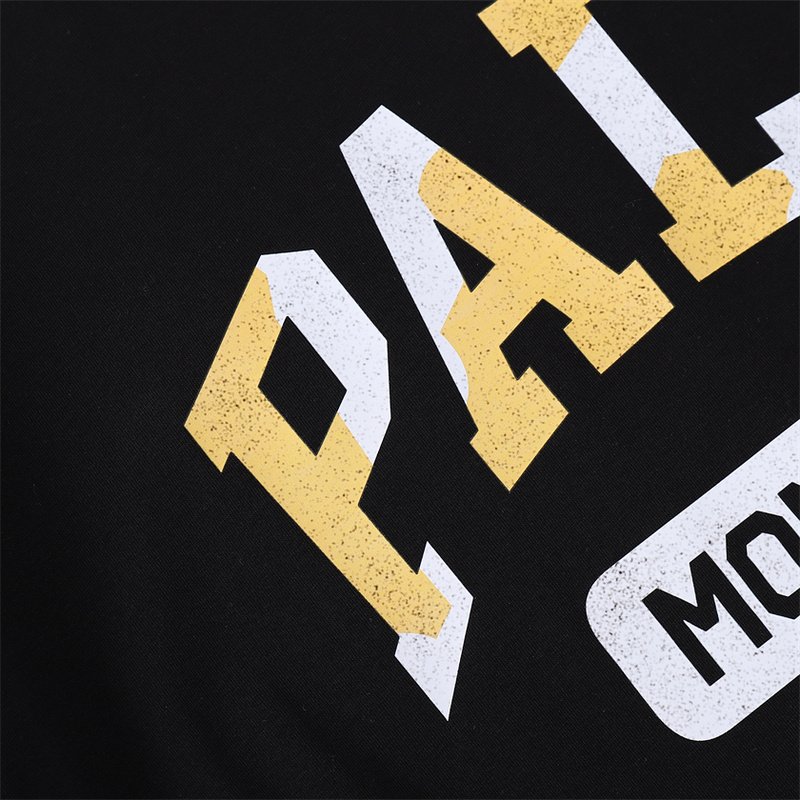 Футболка Moncler Gold Inscription Palm "Black" фото № 5
