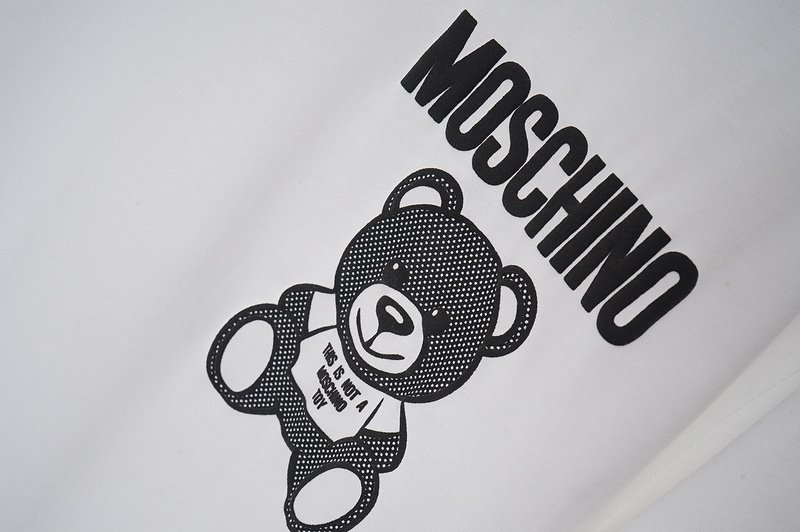 Футболка Moschino Small Bear Front Print "White" фото № 3
