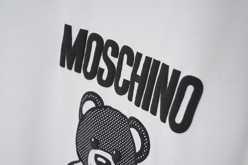 Футболка Moschino Small Bear Front Print "White" фото № 4