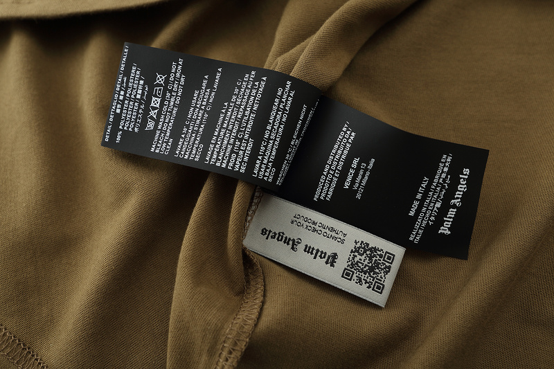 Футболка Palm Angels With The Brand Name "Brown" фото № 9