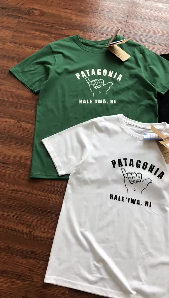 Футболка Patagonia Fingers Gesture Front Print "White" фото № 3