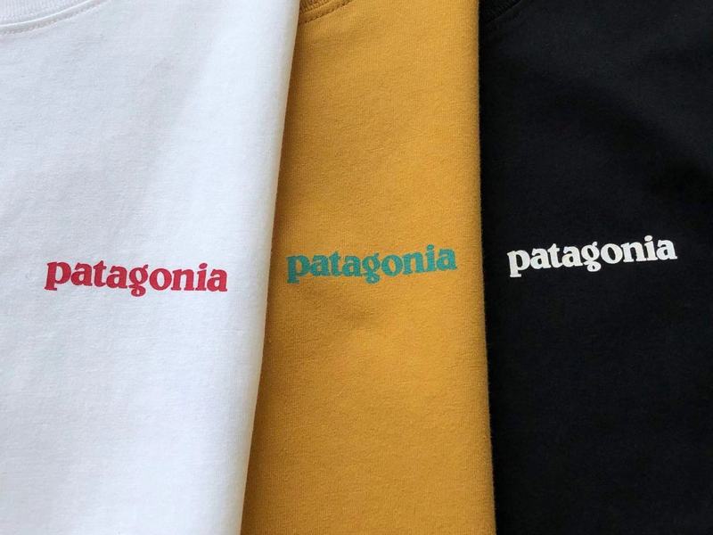 Футболка Patagonia Fish With Trident Back Print "Yellow" фото № 2