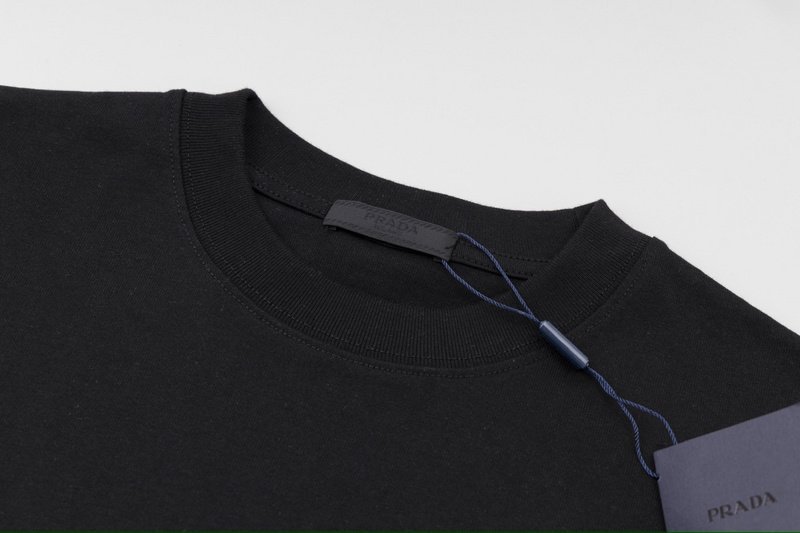 Футболка Prada With Tin Logo "Black" фото № 7