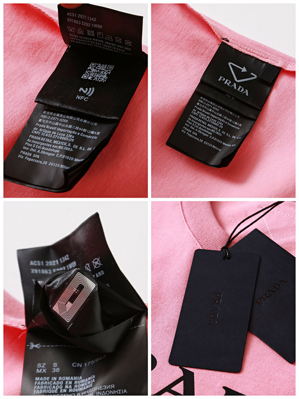 Футболка Prada Tiger Visibility "Pink" фото № 5