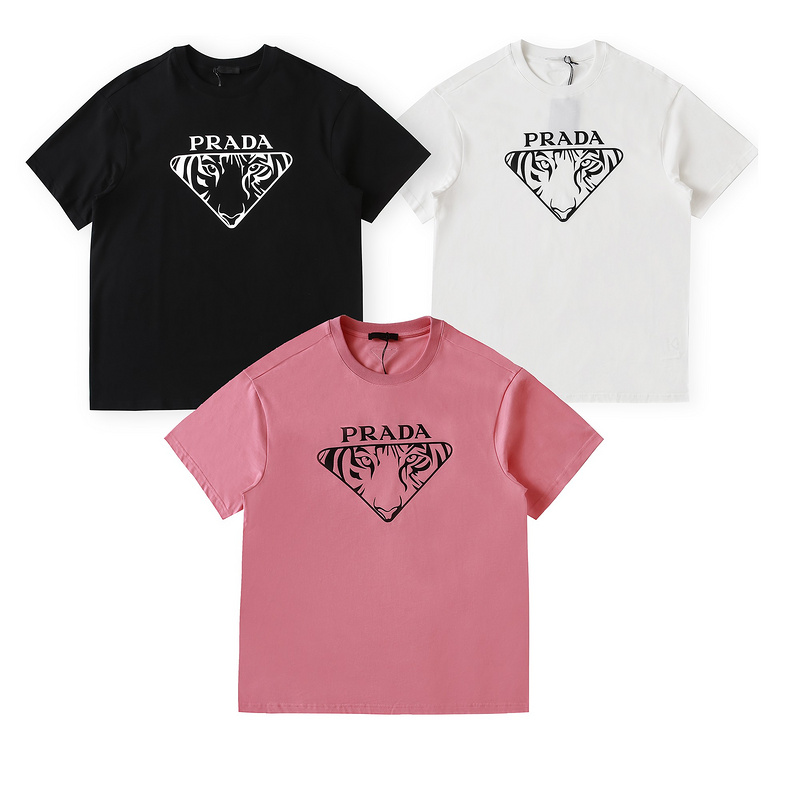 Футболка Prada Tiger Visibility "Pink" фото № 6