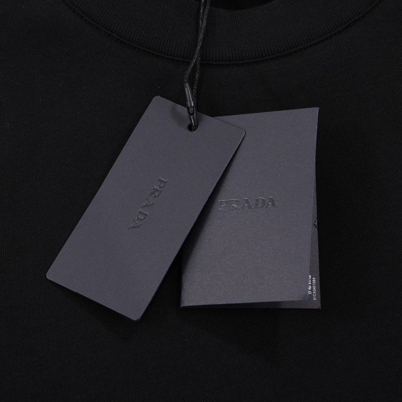 Футболка Prada With Logo Filled With Water "Black" фото № 4