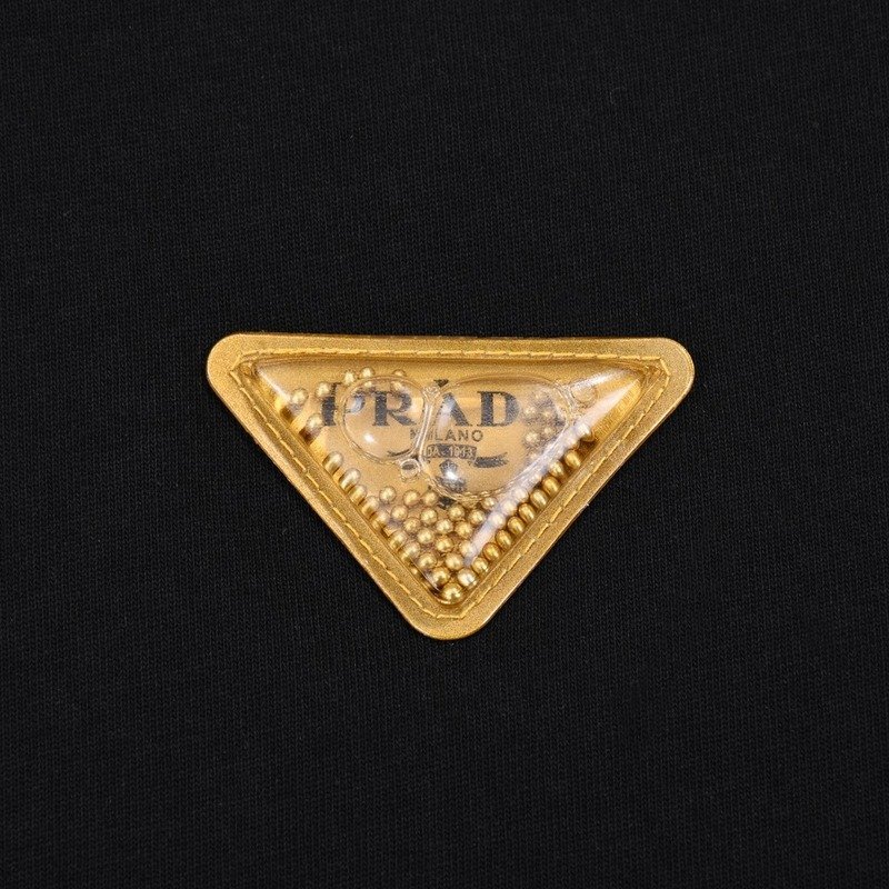 Футболка Prada With Logo Filled With Water "Black" фото № 6