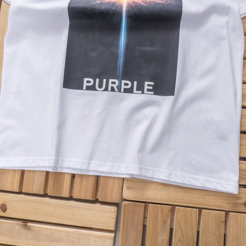 Футболка Purple Brand Shine View "White" фото № 5