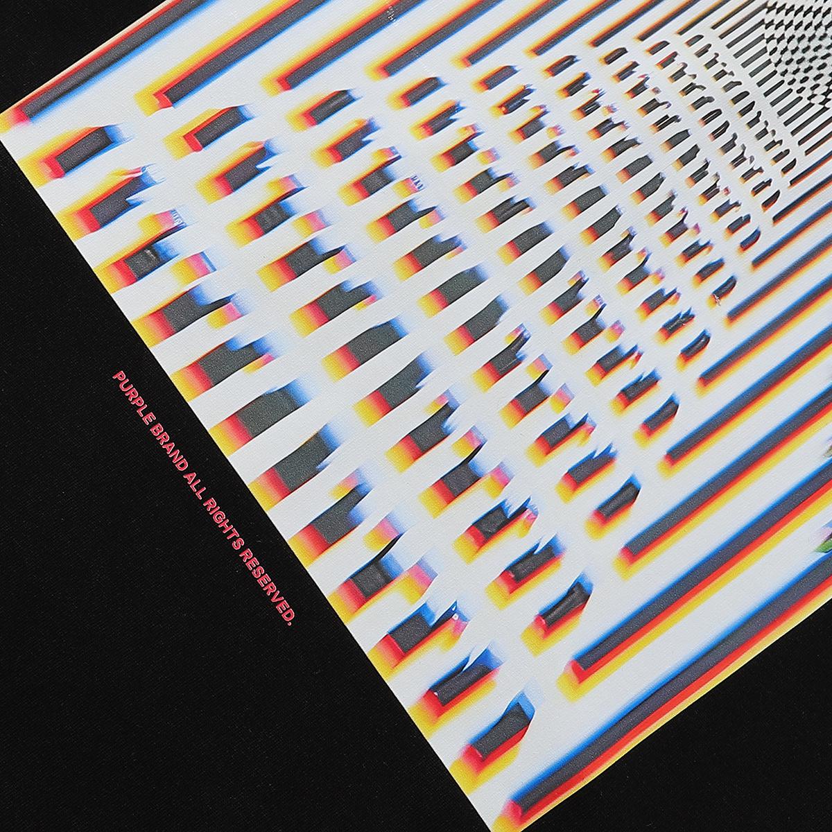 Футболка Purple Brand Print Illusion "Black" фото № 7