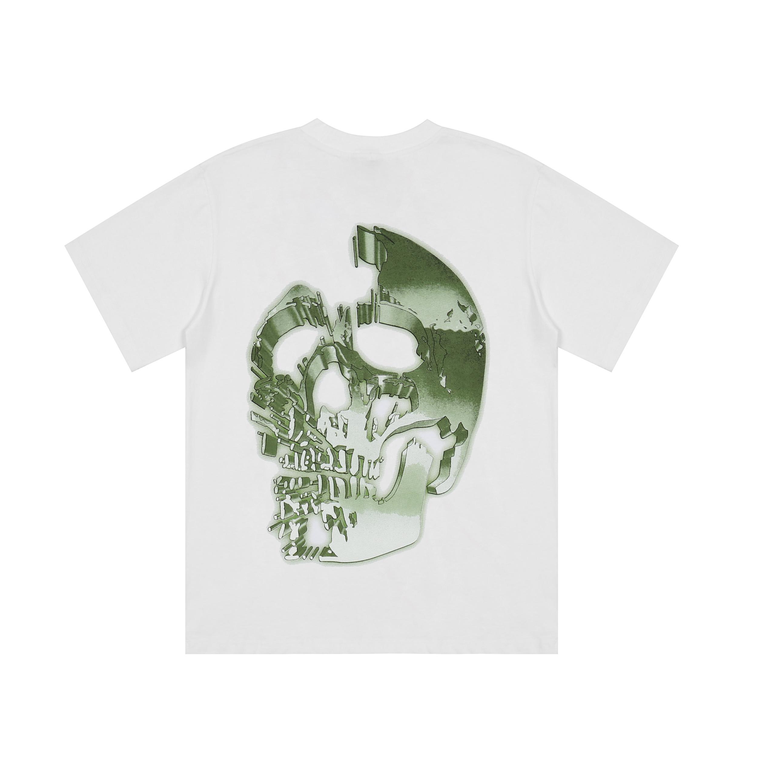 Футболка Revenge Green Moor Skull "White" фото № 2